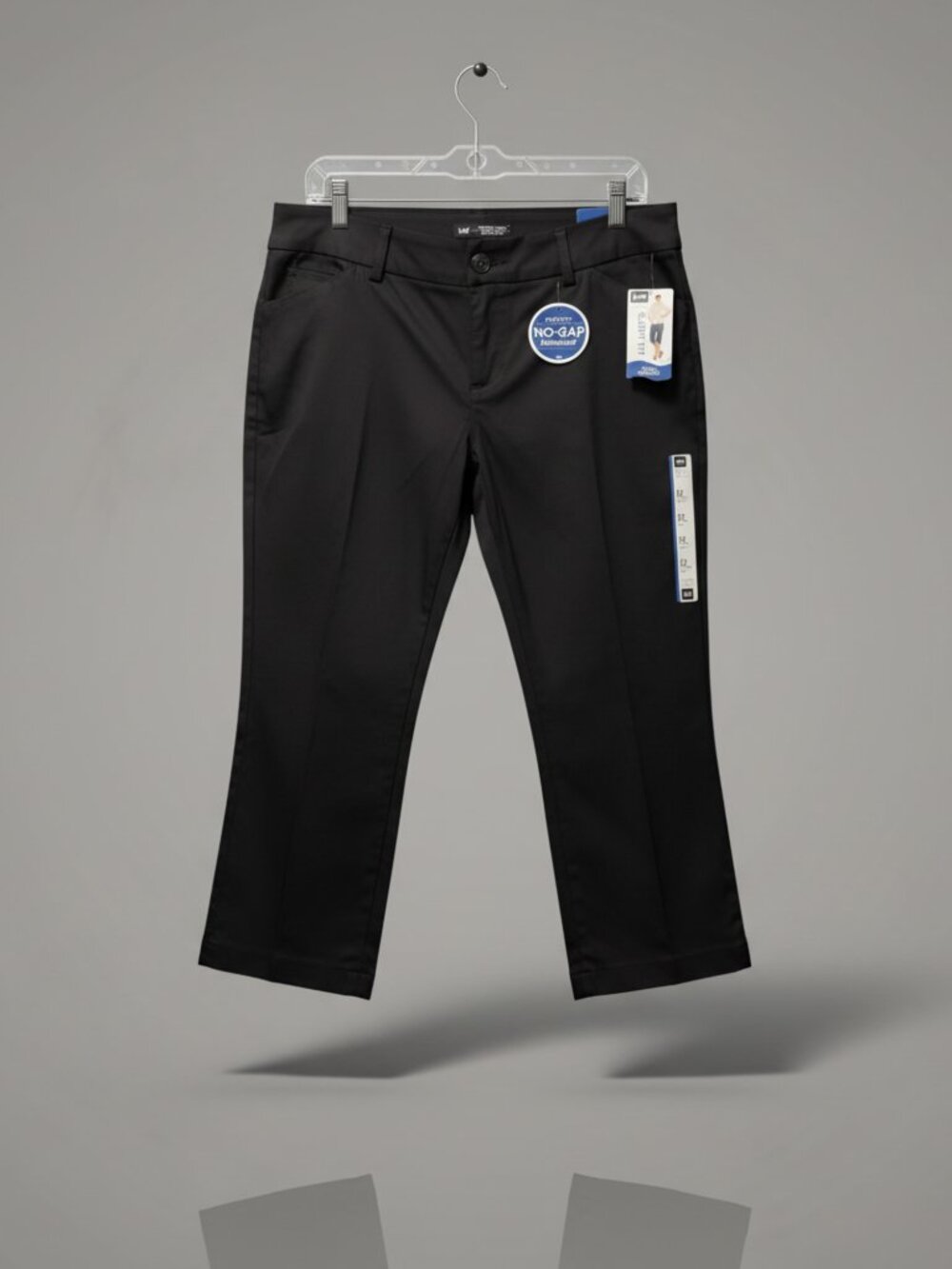 Lee Modern Series, Curvy Fit, Capri Pants NWTS, Black - Size 12